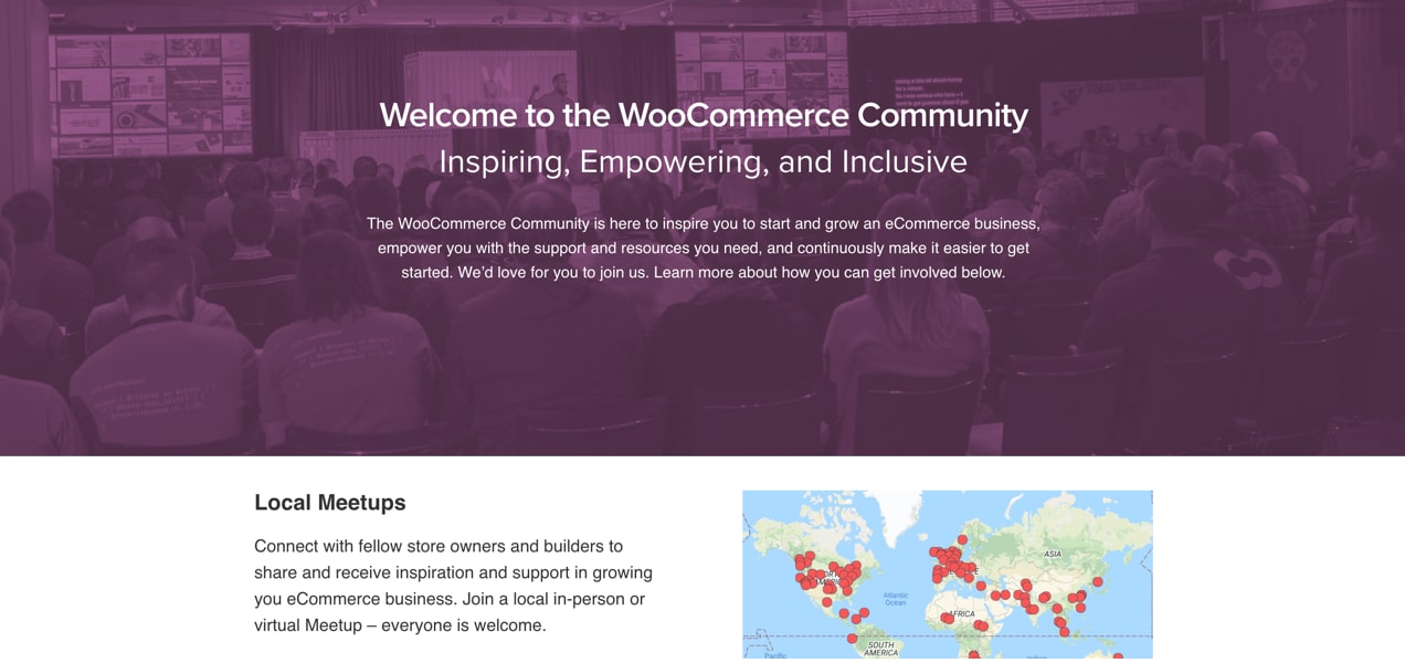 WooCommerce Community page