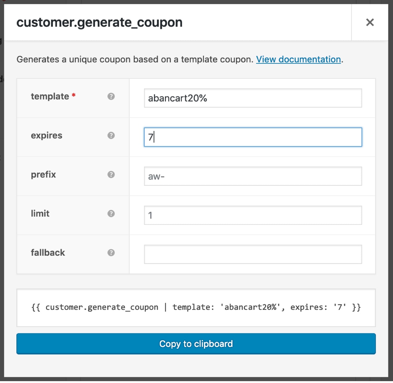 generating a personalized coupon with AutomateWoo