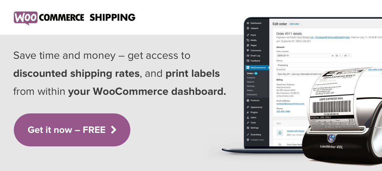 Save time and money with WooCommerce Shipping