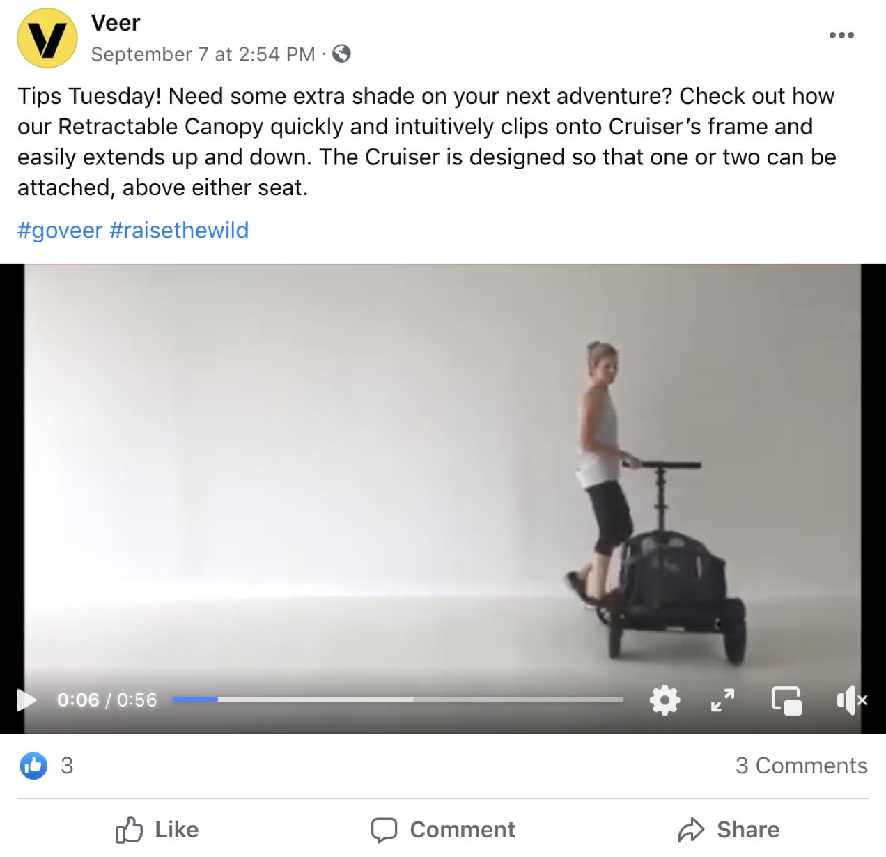video on Veer's Facebook page